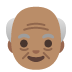 👴🏽 old man: medium skin tone display on Google